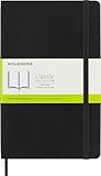 Moleskine Klassisches Notizbuch, Notizbuch mit Weißen Seiten, Weicher Einband und Elastischer...