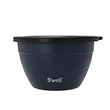 Swell Salad Bowl Kit, Azurite 1.9L - Salad Lunch Box with Condiment Container and Removable Tray -...