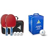 JOOLA 54820 Tischtennis-Set Duo Bestehend & 42183 Tischtennisbälle Outdoor 40+ mm...