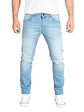 Yazubi - Hellblaue Herren Jeans Hose Akon - Baumwoll Männer Jeans Slim Fit, Hellblau (Blue Shadow...