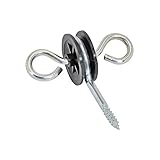 10 x Torgriffisolator rund und drehbar mit Öse verzinkte Torgriffisolatoren für Weidezaun...