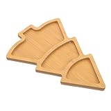 LOLIPPYY Weihnachtsbaum Holztablett Multifunktionales Snack und Obsttablett Servierplatte für...