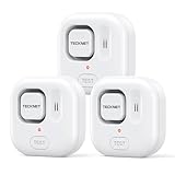 TECKNET Wassermelder, Eigenständiger Wassersensor mit kostenlosen Batterien, IP66 Wasserwarner, 120...