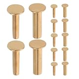 TOYANDONA Messergriffbefestigungsnieten 7 Paar Kupfernieten 1,6cm für Küchenmesser Selbstgemacht...