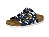 Lico Mädchen Bioline Star Niedrige Hausschuhe, Marine/ Weiß, 37 EU