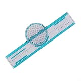 Luftfahrtplotter für Piloten und Flugschüler mit Rechenschieber und rotierender Skala für eine...