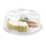 Snips | Kuchenhalter Delice | Dekorierte Innenplatte | Kuchen-Transportbox rund mit 4...