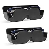 AOROPS Auto Brillenablage, 2 Stück Brillenetui Auto Sonnenbrillen 165 mm x 55 mm x 35 mm,...