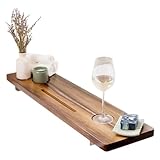 Badewannenbrett Für Freistehende Badewannen – 89 cm Holz Badewanne Ablagebrett Mit Wasserglas...