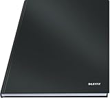 Leitz A4 Notizbuch kariert, 160 Seiten, 80 Blatt FSC zertifiziertes 80 g/m² Papier, Stabiler,...