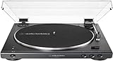 Audio-Technica LP60XBTBK Vollautomatischer Stereo-plattenspieler mit Riemenantrieb Schwarz