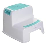 Dreambaby G685 Kinder-Tritthocker Tritt-Schemel Kinderschemel Anti-Rutsch, zweistufig, weiß/blau
