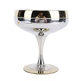 TOPINCN 200 Ml Edelstahl-Martini, Eisbecher für Dessert-Pudding-Fruchtcocktails mit Hohem Fuß,...