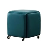 5-in-1 stapelbarer Sofasessel und stapelbare Hocker, kompakter Sitzwürfel für kleine Räume, ideal...