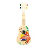 Janod - Gioia Ukulele aus Holz - Musikinstrument für Kinder - Rollenspiel und Musikalische...