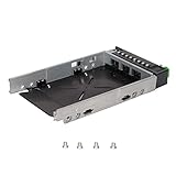 Cryfokt Robustes Festplattenfach 2,5 Zoll Silber Schwarz SAS HDD Fach für Primergy RX600 RX300...