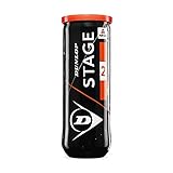 Dunlop Tennisball Stage 2 Orange - für Kinder & Einsteiger im Mittelfeld (1x3er Dose)