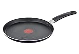 Tefal D52610 Resist Crêpepfanne 25 cm | sichere Titanium Antihaftversiegelung | Thermo-Signal...