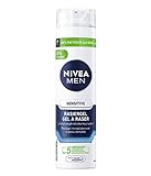 NIVEA MEN Sensitive Rasiergel (200 ml), Rasiergel mit Kamille, Hamamelis und Vitamin E für eine...