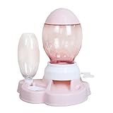 Futterstation für Katzen, kein Verschütten, Schwerkraft-Futterspender, Bewässerungsstation, Rosa