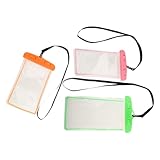 ELAYARD 3 Stück Unterwasser Handytaschen mit Leuchtendem Neon Transparente Handy Trockentaschen...