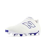 New Balance Damen Burnx4 Lacrosse Schuhe, Weiß/Blau, 6 Women/4.5 Narrow Men