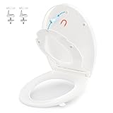 YEAUPE PRO Toilettendeckel mit Kindersitz, Weiß Klodeckel mit Absenkautomatik, O-Form WC-Sitz mit...