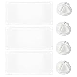 Sosoport Abnehmbare Spuckschutz Trennwand 35X17cm 3 Stück Tischplatten Schutzpaneel mit...