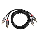 SHINEOFI Audio Kabel zu Hochwertiges Audiokabel für Lautsprecher und Subwoofer Stabile...