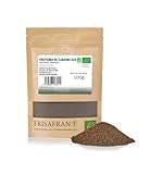 FRISAFRAN | Bio Hanfproteinpulver 100g | Hanfprotein | Hanfsamen-Protein | Pflanzliches | Rohprotein...