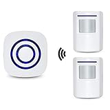 Durchgangsalarm, HommyFine Ladenglocke Funkalarmanlage mit Bewegungsmelder Zutrittsmelder...