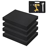 4 Stück Schaumstoff Zuschnitt, 400x300x25mm Rasterschaumstoff, Hochwertiger Schaumstoffeinlage für...