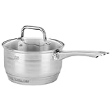 KARL HAUSMANN Kasserolle mit Deckel - 2.6L - Ø 19 cm - stieltopf induktion für alle Herdarten...