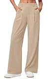 Timuspo Stoffhose Dmen Weites Bein Elegant Marlene Dietrich Hosen Hohe Taille Plissee Hose Sommer...