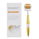 KOI BEAUTY Dermaroller丨Bartroller - 192 Echte Nadeln, Professionell Microneedling für...