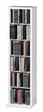 VCM Holzregal stehend | platzsparender CD Schrank für 102 CDs oder 36 DVDs | Maße: H. 92 x B. 21 x...