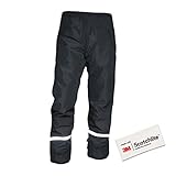 Salzmann 3M wasserdichte Regenhose - Reflektierende, leichte Wanderhose - Hergestellt mit 3M...