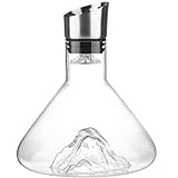 Weindekanter, Eisberg-Design, transparenter Dekanter mit Belüfter, Schnellfilter, Weinspender...
