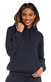 Light & Shade Damen Super Soft Touch Loungewear Kapuzen-Sweatshirt-Oberteil, Marine, S