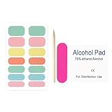 Nudorpn Gel Nagelstickers, Gel Nagellack Streifen, Maniküre Werkzeuge Für Tägliche Reise Party...