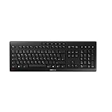 CHERRY STREAM KEYBOARD WIRELESS, Kabellose Tastatur, Deutsches Layout (QWERTZ), 2,4 GHz Funk, Leise...