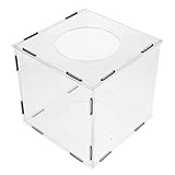LOORGVEL Transparente Acryl polierhaube mit Löchern Staubdichte Schutzabdeckung für Gravur...