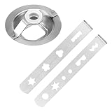 GUAHKUN Spritzgebäckvorsatz für Fleischwolf 8 Muster Edelstahl Spritzgebäck Maschine Kekspresse...