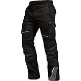 Leibwächter Flex-line Arbeitshose Herren – schwarz/grau – Gr. 50 – Bequeme Workwear mit...