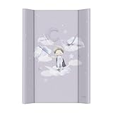 CEBA BABY Harte Wickelauflage 50x70 cm – Wickelbrett mit Klettbefestigung, Basic, sicher & stabil...