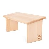 Bodhi Meditationsbank aus Holz (Buche) | Yoga Hocker aus Holz | Kniesitz Medibank für eine Tiefe...