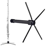 Klarinettenständer, tragbar, mit Metallsockel, 4 Beinen, faltbarer Halter, Flötenständer, Halter...