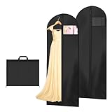 AMFUN 180x60cm Kleidersack, 2 Stück Faltbare Kleiderhülle mit Griffen, Atmungsaktive Kleidersäcke...
