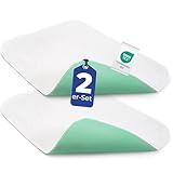 Dreamzie - Inkontinenzunterlage Waschbar 50x70 cm - 2-er Set Matratzenschoner Saugfähig und...