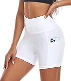 ACTINPUT Radlerhose Damen mit Taschen High Waist Yoga Shorts Kurze Leggings Blickdicht Sporthose...